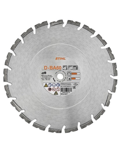 Диамантен диск за бетон/асфалт/тухли STIHL D-BA60 350x3.2x20 mm