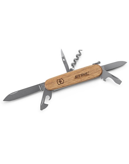 Швейцарско ножче с дървена дръжка STIHL
