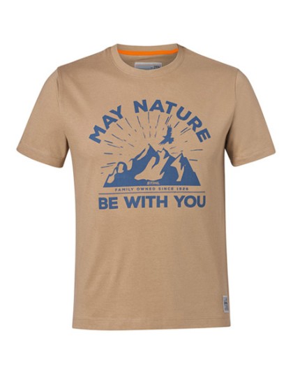 Тениска May Nature STIHL пясъчножълта